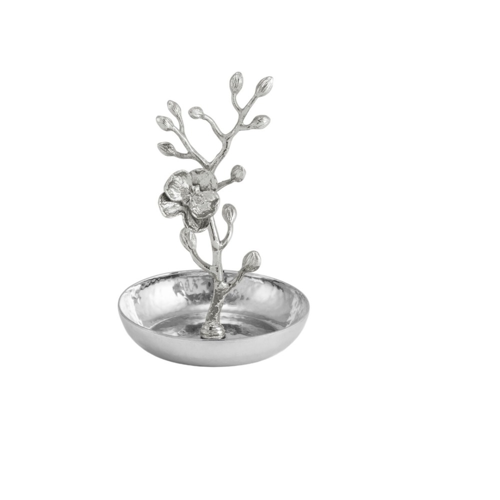 Michael Aram‎ White Orchid Ring Catch Dish Trinket Jewelry Holder